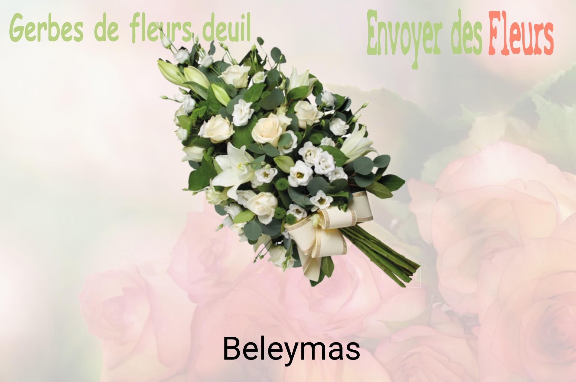 Gerbe de fleurs de deuil livrée à Beleymas